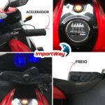 Mini Moto Elétrica Infantil 12v Importway Esportiva Vermelho - BW555VM - 11