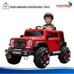 Mini Carro Elétrico Infantil 12v Vermelho Luz Som Controle - BW545VM - 11