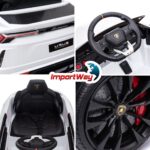 Mini Carro Elétrico Infantil 12v Lamborghini Urus Branco - BW527BR - 11