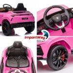 Mini Carro Elétrico Infantil 12v Lamborghini Urus Rosa - BW527RS - 11
