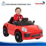 Mini Carro Elétrico Infantil 6v Com Luz Até 30kg Vermelho - BW394VM - 11