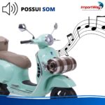 Mini Moto Elétrica Vespa 12v Licenciada Primavera Azul - BW542AZ - 11
