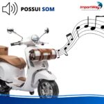 Mini Moto Elétrica Vespa 12v Licenciada Primavera Branco - BW542BR - 11