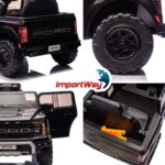 Mini Caminhonete Carro Elétrico 12v Ford F-150 Raptor Preto - BW528PT - 11