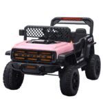 Mini Carro Elétrico Infantil 12v Rosa Com Luz Som Controle - BW544RS - 2