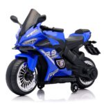 Mini Moto Elétrica Infantil 6v Esportiva Azul Com Luz E Som - BW127RAZ - 2