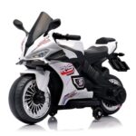 Mini Moto Elétrica Infantil 6v Esportiva Branco C/ Luz E Som - BW127RBR - 2