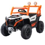 Carrinho Elétrico Utv Infantil 12v Luz Som Importway Branco - BW535BR - 2