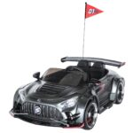 Mini Carro Elétrico Drift Infantil 24v Cinza Com Luz E Som - BW550CZ - 2