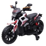 Mini Moto Elétrica Infantil 6v Esportiva Branco C/ Luz E Som - BW531BR - 2