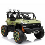 Carro Jipe Elétrico Infantil Controle Pedal Sons 12v Verde - BW277RVD - 2
