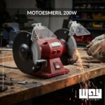 Moto Esmeril Lixadeira Bancada Pedra 150mm 3560rpm 127v - IWFE016 - 3