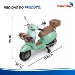 Mini Moto Elétrica Vespa 12v Licenciada Primavera Azul - BW542AZ - 3