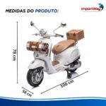 Mini Moto Elétrica Vespa 12v Licenciada Primavera Branco - BW542BR - 3