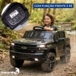 Mini Caminhonete Elétrica 12v Chevrolet Silverado Preto - BW529PT - 4