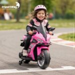 Mini Moto Elétrica Infantil 6v Esportiva Rosa Com Luz E Som - BW127RRS - 4