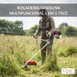 Roçadeira Gasolina Multifuncional 5 Em 1 75cc Mais Potente - IWFG017 - 4