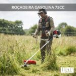 Roçadeira Gasolina 75cc Mais Potente 7500rpm 1.65kw 2t - IWFG018 - 4