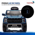 Mini Caminhonete Carro Elétrico 12v Ford F-150 Raptor Azul - BW528AZ - 5