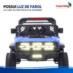 Mini Carro Elétrico Infantil 12v Laranja C/ Luz Som Controle - BW544AZ - 5