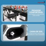 Mesa Pebolim Toto Infantil 121x61x81cm Mdf 22 Jogadores - BW493 - 5