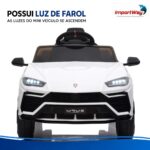 Mini Carro Elétrico Infantil 12v Lamborghini Urus Branco - BW527BR - 5