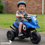 Mini Moto Elétrica Infantil 6v Triciclo Azul Com Som - BW530AZ - 6
