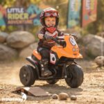 Mini Moto Elétrica Infantil 6v Triciclo Laranja Com Som - BW530LR - 6