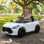 Mini Carro Elétrico Infantil 6v Luz Controle Remoto Branco - BW548BR - 6
