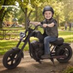 Moto Elétrica Infantil 24v Preta Suporta 100kg Com Luz E Som - BW534PT - 6