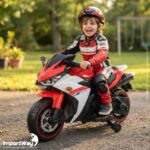 Mini Moto Elétrica Infantil 12v Importway Esportiva Vermelho - BW555VM - 6