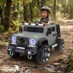 Mini Carro Elétrico Infantil 12v Cinza Com Luz Som - BW545CZ - 6