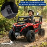 Carrinho Elétrico Utv Infantil 12v Luz Som Vermelho - BW535VM - 6