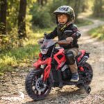Mini Moto Elétrica Infantil 6v Esportiva Vermelha Luz E Som - BW531VM - 6