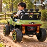 Carro Jipe Elétrico Infantil Controle Pedal Sons 12v Verde - BW277RVD - 6