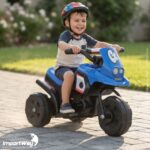 Mini Moto Elétrica Infantil 6v Triciclo Azul Com Som - BW530AZ - 8