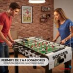 Mesa Pebolim Toto Infantil 121x61x81cm Mdf 22 Jogadores - BW493 - 8