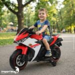 Mini Moto Elétrica Infantil 12v Importway Esportiva Vermelho - BW555VM - 8