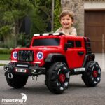 Mini Carro Elétrico Infantil 12v Vermelho Luz Som Controle - BW545VM - 8