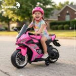Mini Moto Elétrica Infantil 6v Esportiva Rosa Com Luz E Som - BW127RRS - 8