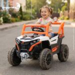 Carrinho Elétrico Utv Infantil 12v Luz Som Importway Branco - BW535BR - 8