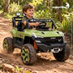 Carro Jipe Elétrico Infantil Controle Pedal Sons 12v Verde - BW277RVD - 8