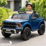 Mini Caminhonete Carro Elétrico 12v Ford F-150 Raptor Azul - BW528AZ - 9