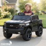 Mini Caminhonete Elétrica 12v Chevrolet Silverado Preto - BW529PT - 9