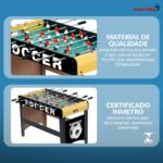 Mesa Pebolim Toto Infantil 117x61x82cm Mdf 22 Jogadores - IWJ028 - 9