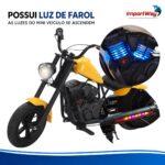 Moto Elétrica Infantil 24v Laranja Suporta 100kg Luz E Som - BW534LR - 9