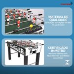 Mesa Pebolim Toto Infantil 121x61x81cm Mdf 22 Jogadores - BW493 - 9