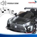 Mini Carro Elétrico Drift Infantil 24v Cinza Com Luz E Som - BW550CZ - 9