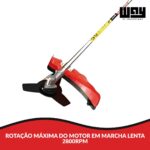 Roçadeira Gasolina Multifuncional 75cc 5x1 Enxada Rotativa - IWFG019 - 9