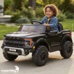 Mini Caminhonete Carro Elétrico 12v Ford F-150 Raptor Preto - BW528PT - 9